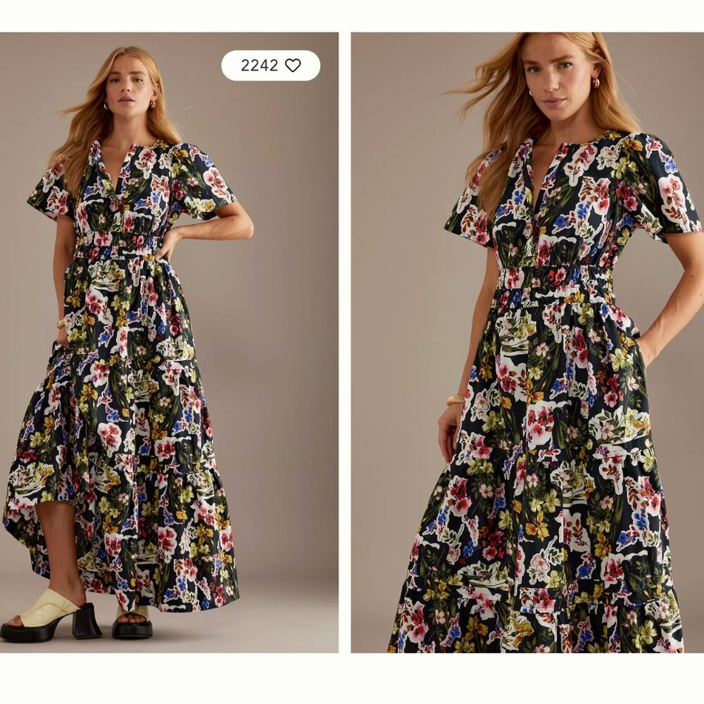 Anthropologie The Somerset Floral Maxi Dress